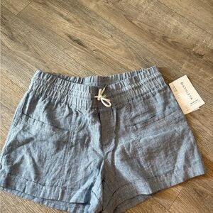 NWT Cabo Athleta Linen Shorts Size 14